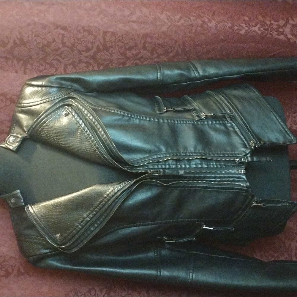 Faux leather jacket